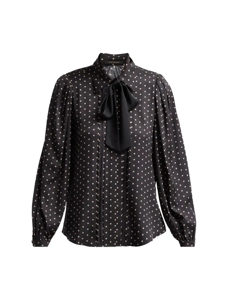 Kobi Halperin Women's Julian Polka Dot Silk-Blend Blouse