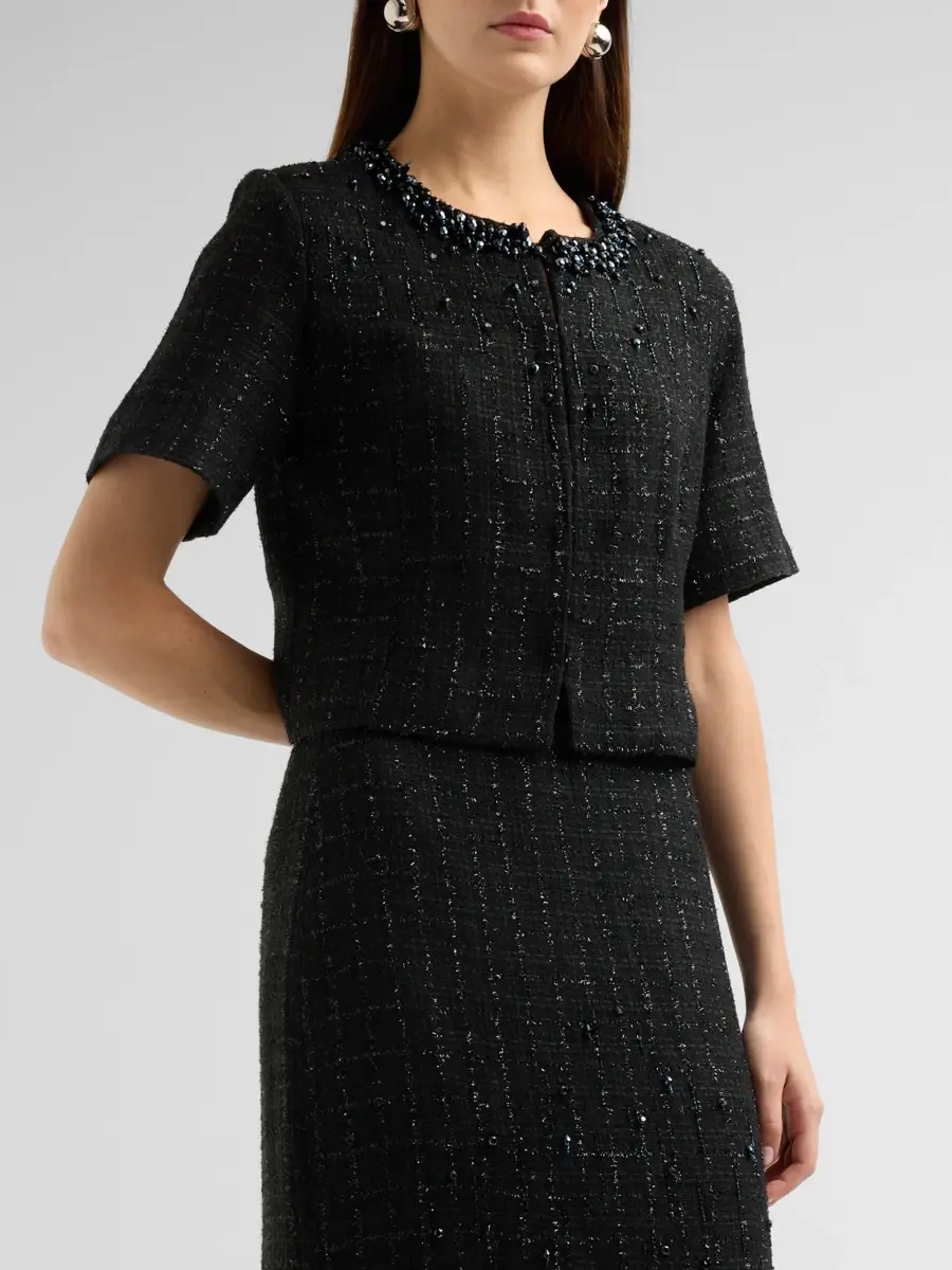 Ungaro Women's Leny Beaded Short-Sleeve Jacket | Thumbnail 4 Ungaro Women's Leny Beaded Short-Sleeve Jacket | Thumbnail 4