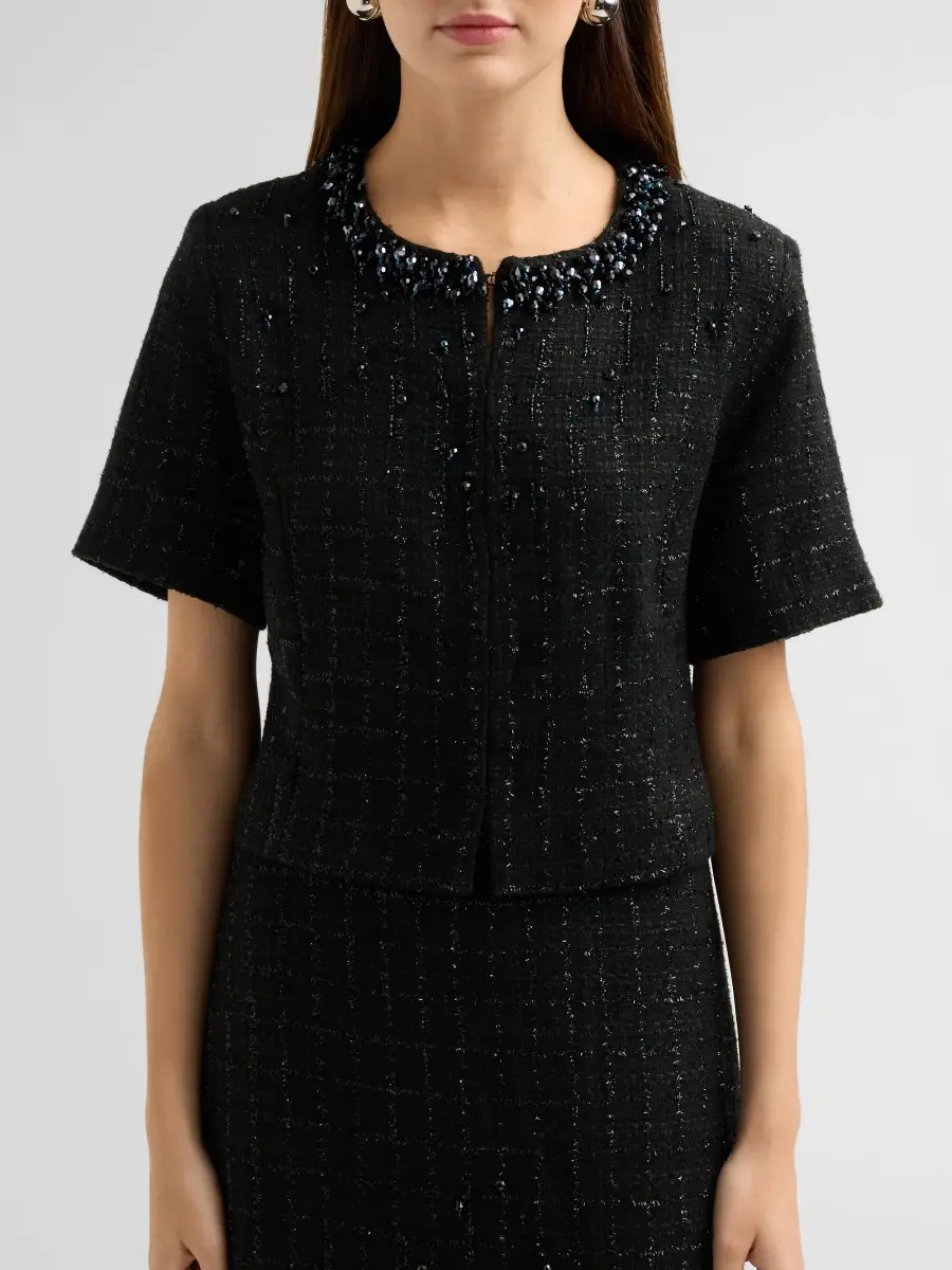 Ungaro Women's Leny Beaded Short-Sleeve Jacket | Thumbnail 5 Ungaro Women's Leny Beaded Short-Sleeve Jacket | Thumbnail 5
