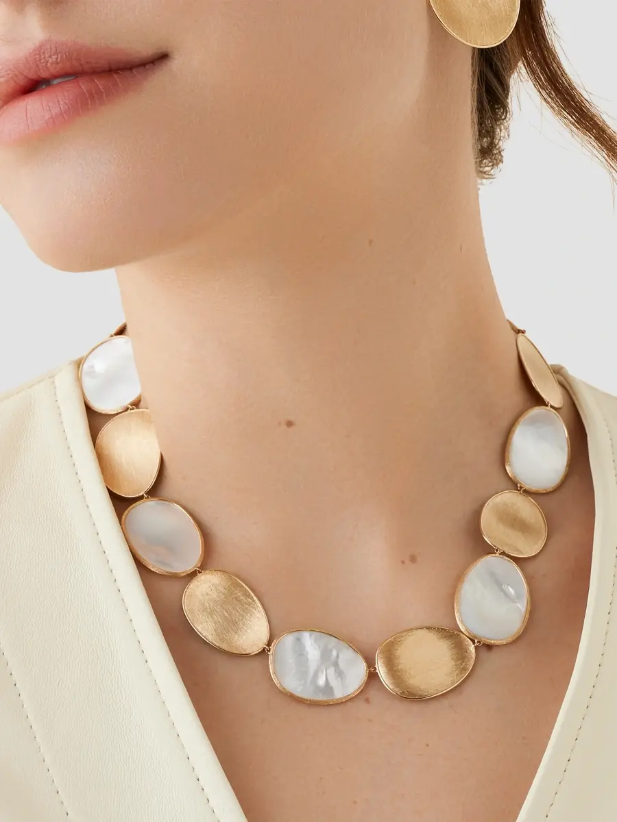 MARCO BICEGO Women's Lunaria 18K Yellow Gold & Mother-Of-Pearl Necklace - Yellow Gold | Thumbnail 2 MARCO BICEGO Women's Lunaria 18K Yellow Gold & Mother-Of-Pearl Necklace - Yellow Gold | Thumbnail 2