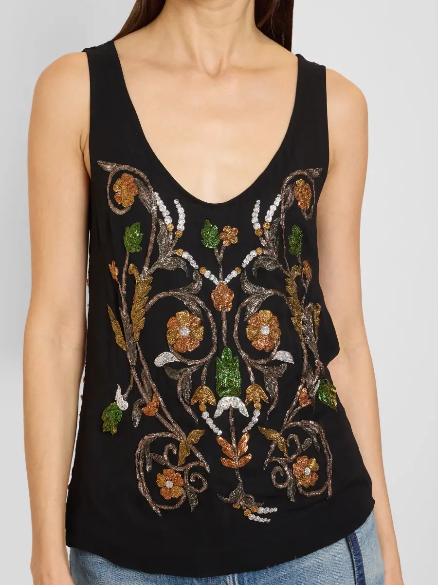 Dries Van Noten Women's Croppy Embellished Top | Thumbnail 5 Dries Van Noten Women's Croppy Embellished Top | Thumbnail 5