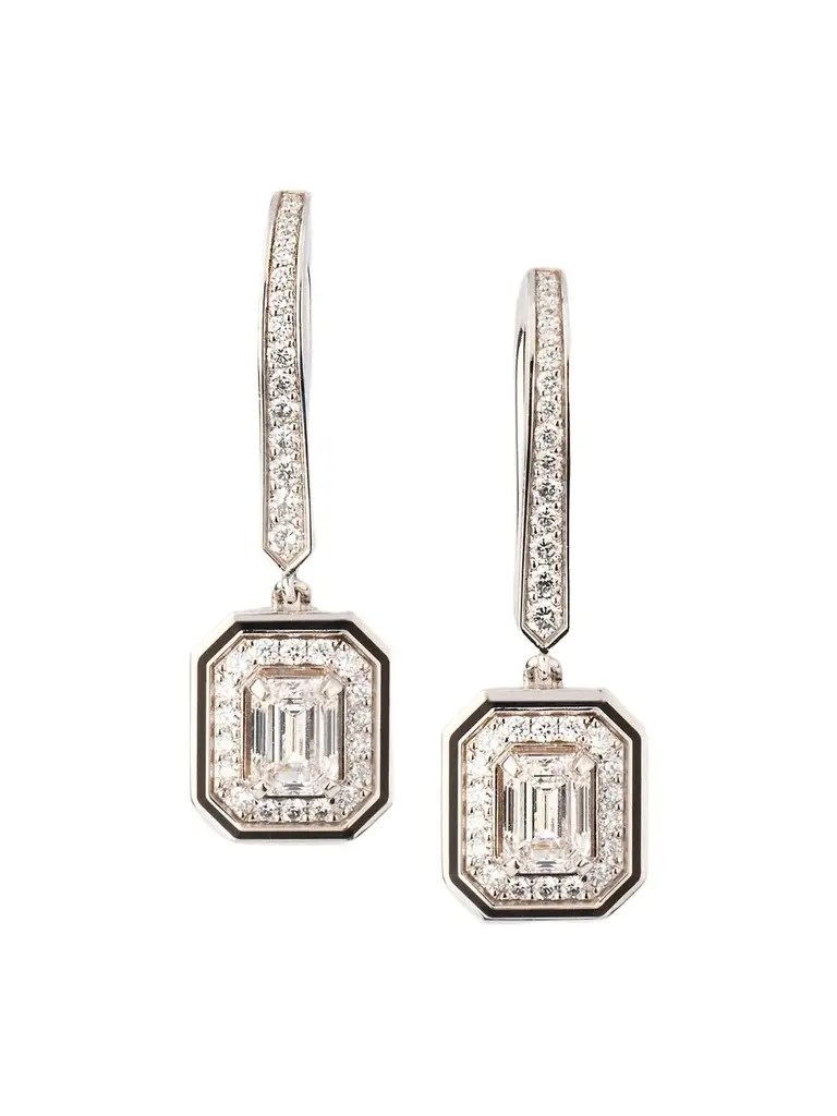 Women's Vendome Lisere 18K White Gold & 1.00 TCW Diamond Earrings Women's Vendome Lisere 18K White Gold & 1.00 TCW Diamond Earrings