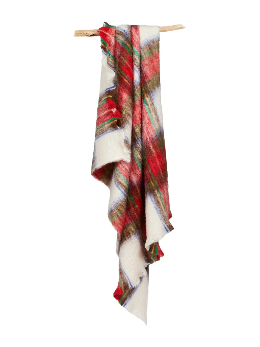 Mantas Ezcaray Cuadros Mohair-Blend Throw Blanket