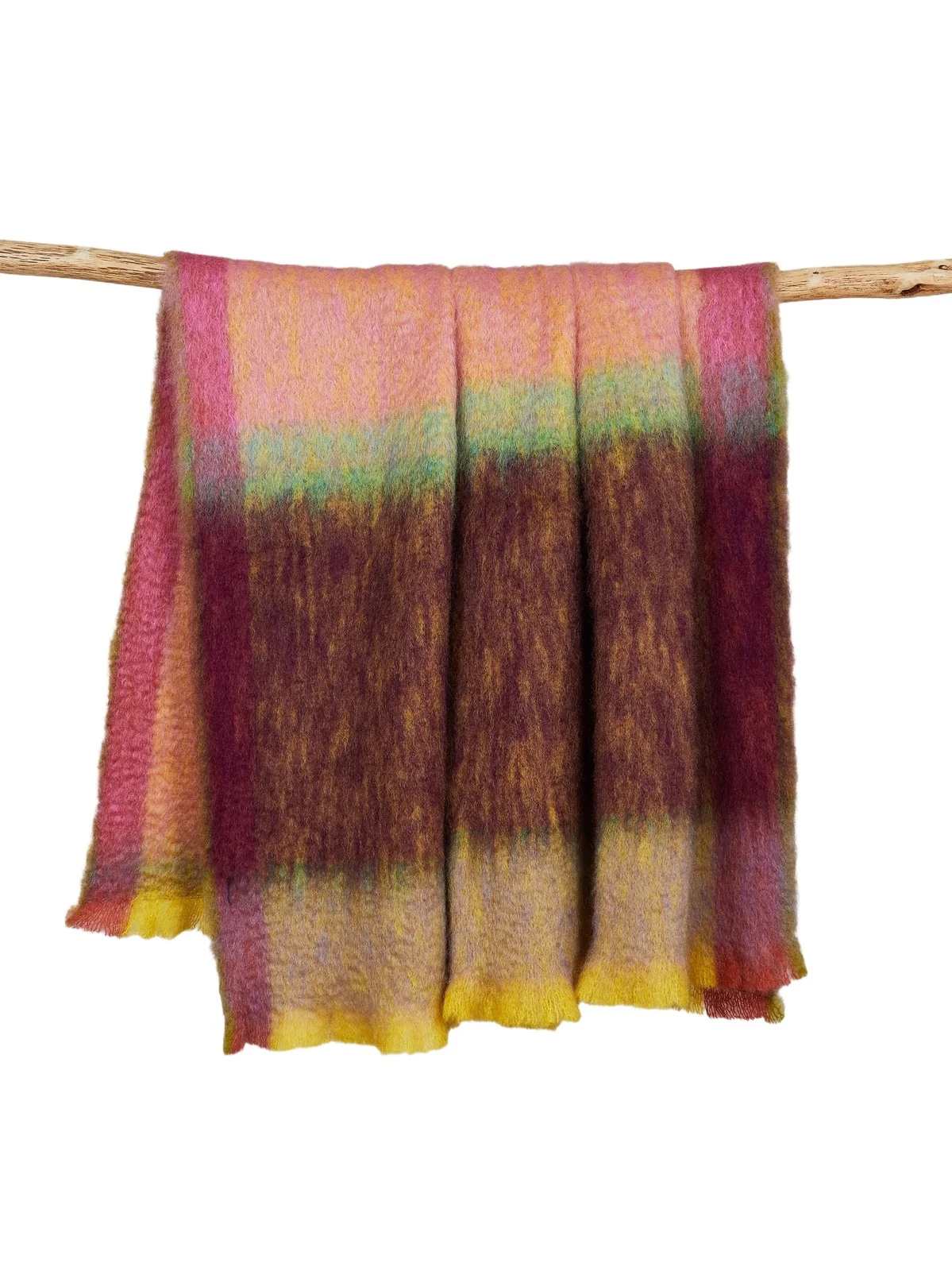 Mantas Ezcaray Rozco Mohair-Blend Throw Blanket