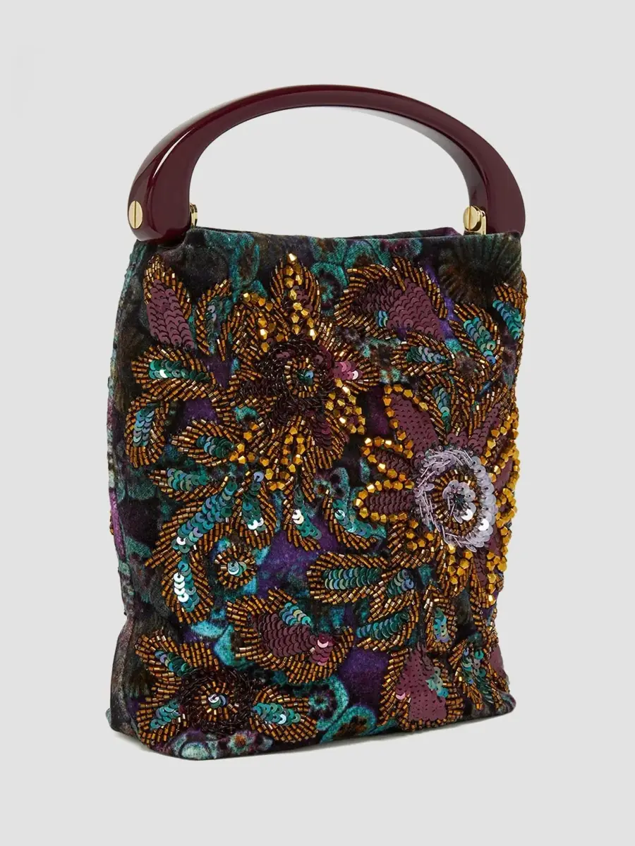 Dries Van Noten Women's Small Embellished Top Handle Bag | Thumbnail 3 Dries Van Noten Women's Small Embellished Top Handle Bag | Thumbnail 3