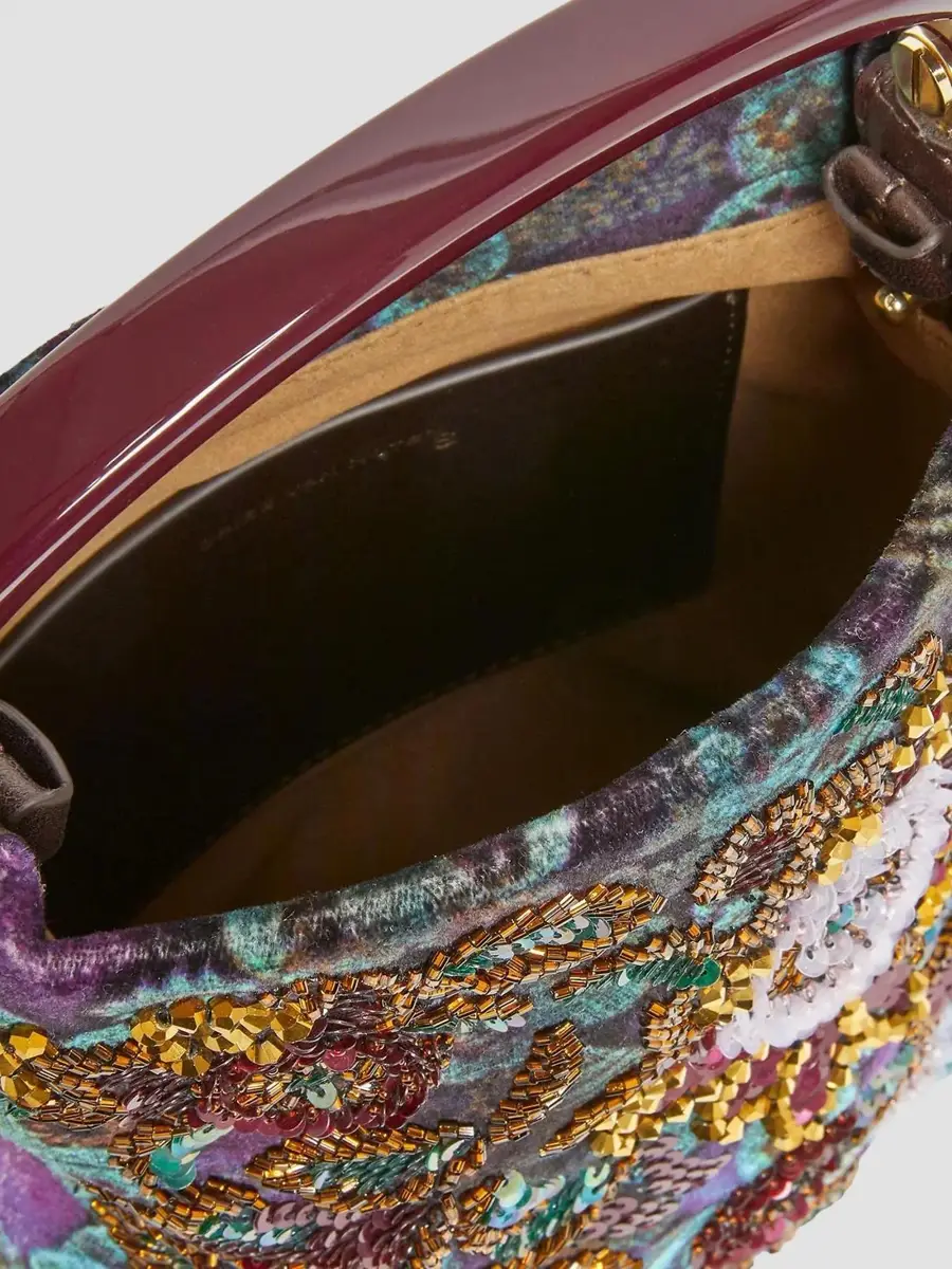 Dries Van Noten Women's Small Embellished Top Handle Bag | Thumbnail 4 Dries Van Noten Women's Small Embellished Top Handle Bag | Thumbnail 4