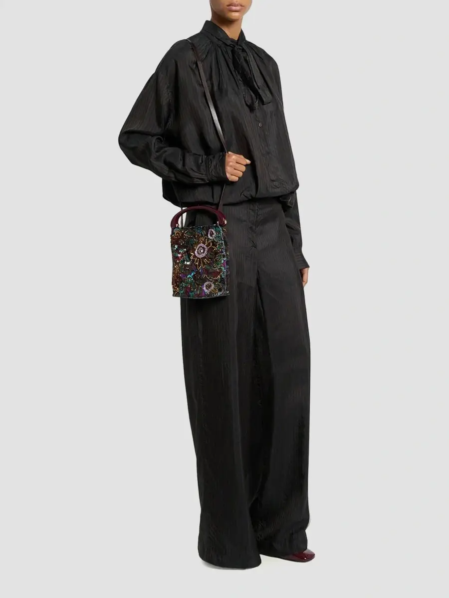 Dries Van Noten Women's Small Embellished Top Handle Bag | Thumbnail 6 Dries Van Noten Women's Small Embellished Top Handle Bag | Thumbnail 6