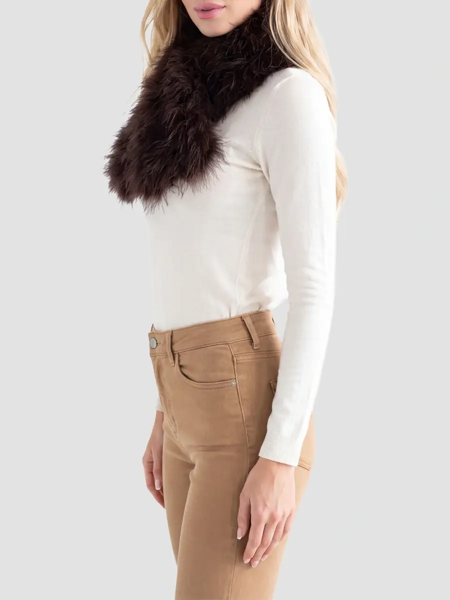 Gorski Women's Select Lamb Pull Through Scarf | Thumbnail 3 Gorski Women's Select Lamb Pull Through Scarf | Thumbnail 3