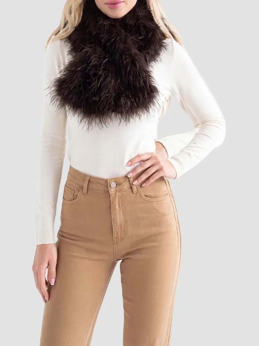 Gorski Women's Select Lamb Pull Through Scarf | Thumbnail 4 Gorski Women's Select Lamb Pull Through Scarf | Thumbnail 4