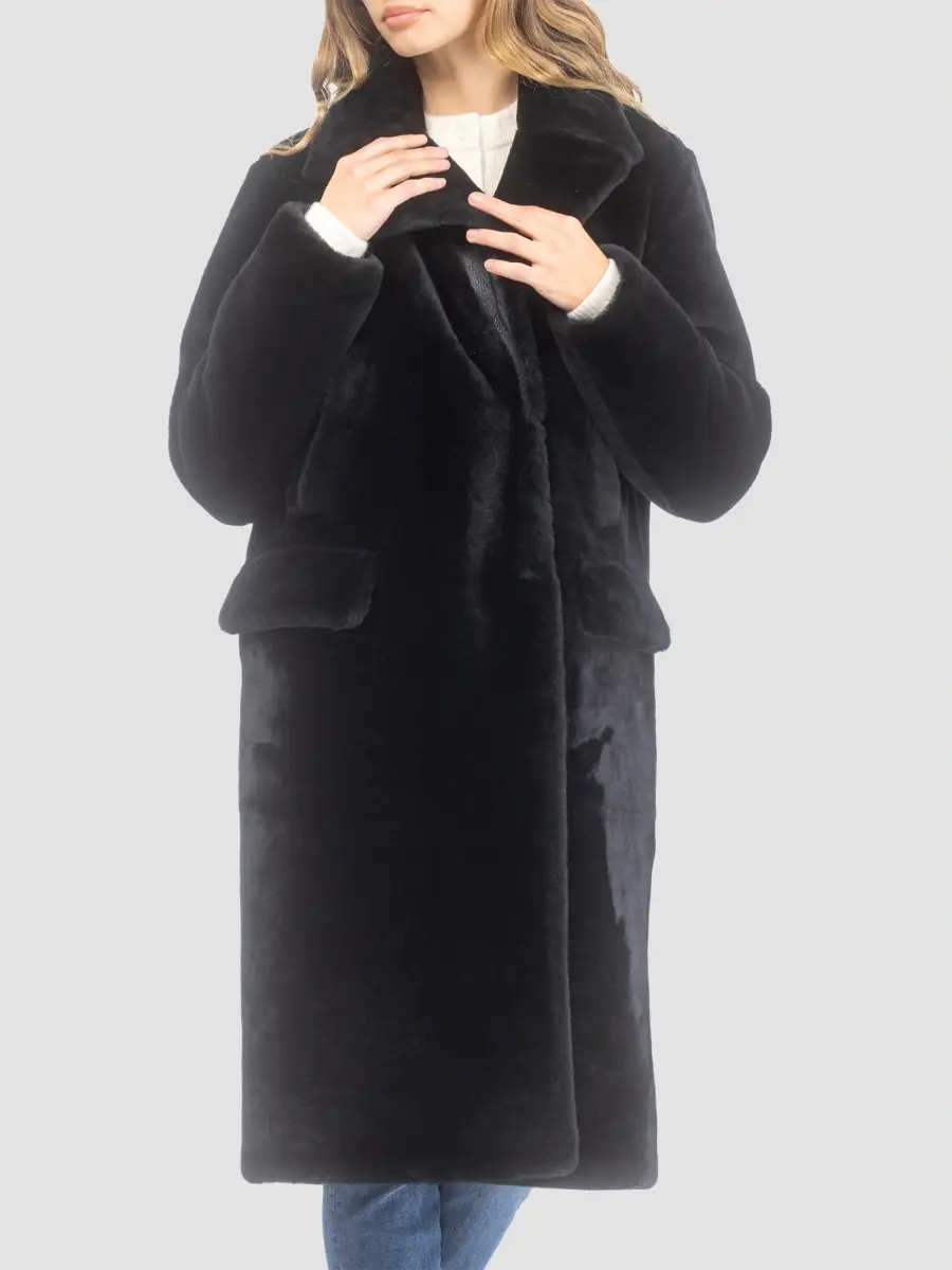 Gorski Women's Merino Shearling Lamb Short Coat | Thumbnail 2