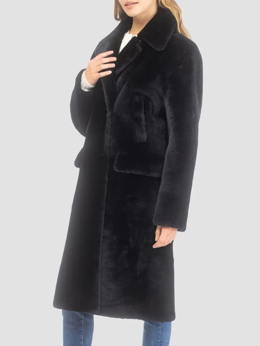 Gorski Women's Merino Shearling Lamb Short Coat | Thumbnail 3