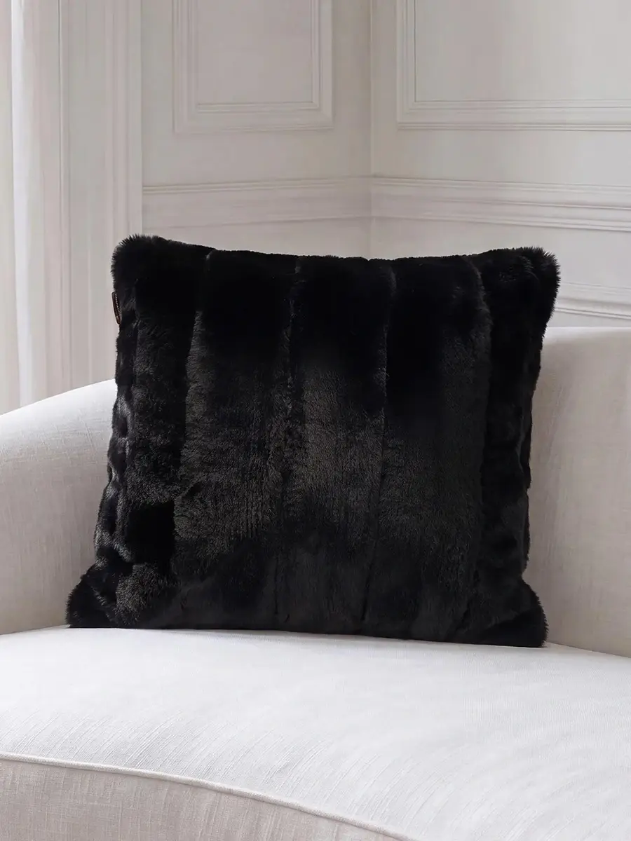 Gorski Faux-Fur Quilted Throw Pillow | Thumbnail 3 Gorski Faux-Fur Quilted Throw Pillow | Thumbnail 3