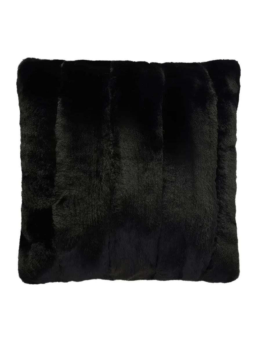 Gorski Faux-Fur Quilted Throw Pillow