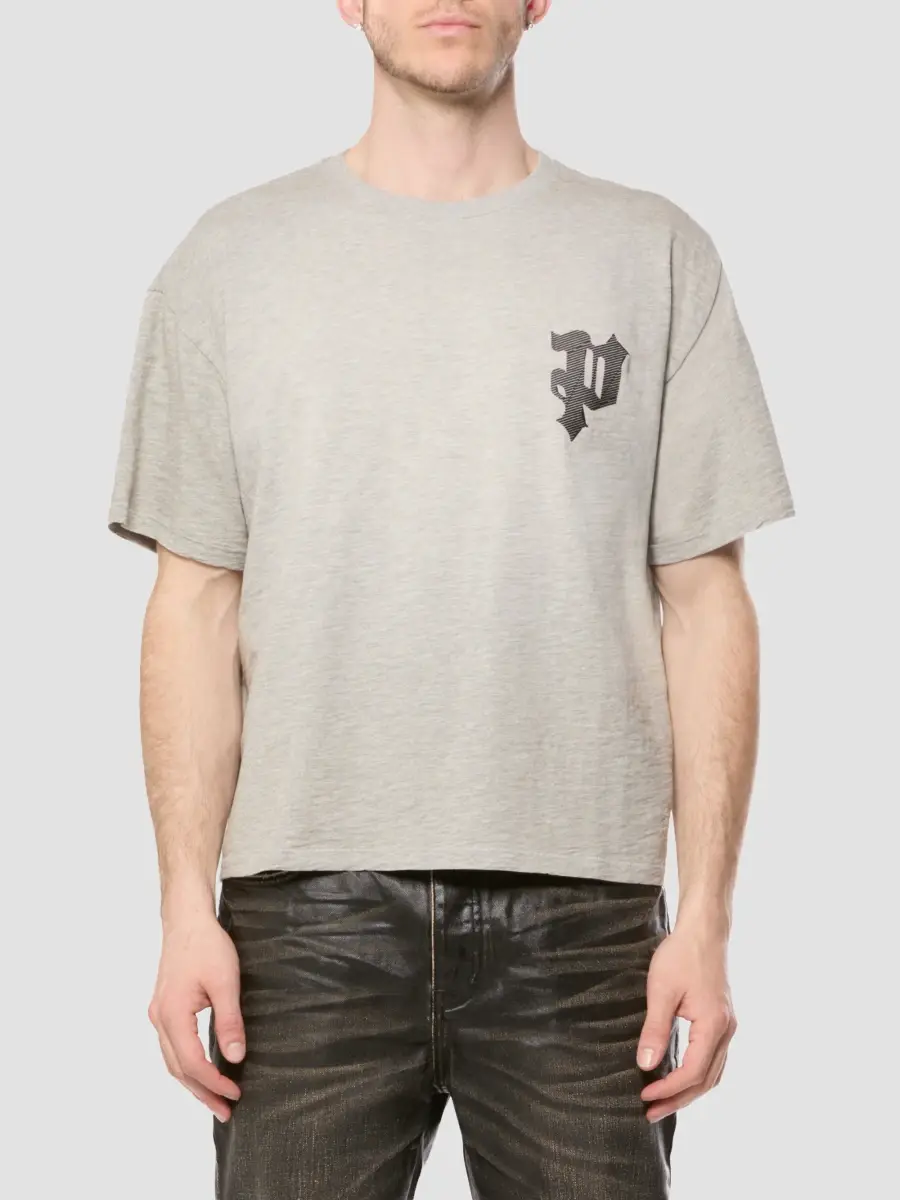 Purple Brand Men's Logo Slubbed Cotton T-Shirt | Thumbnail 2 Purple Brand Men's Logo Slubbed Cotton T-Shirt | Thumbnail 2