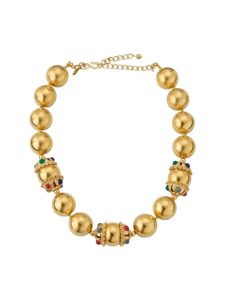 KENNETH JAY LANE Women's Goldtone & Resin Cabochon Beaded Necklace