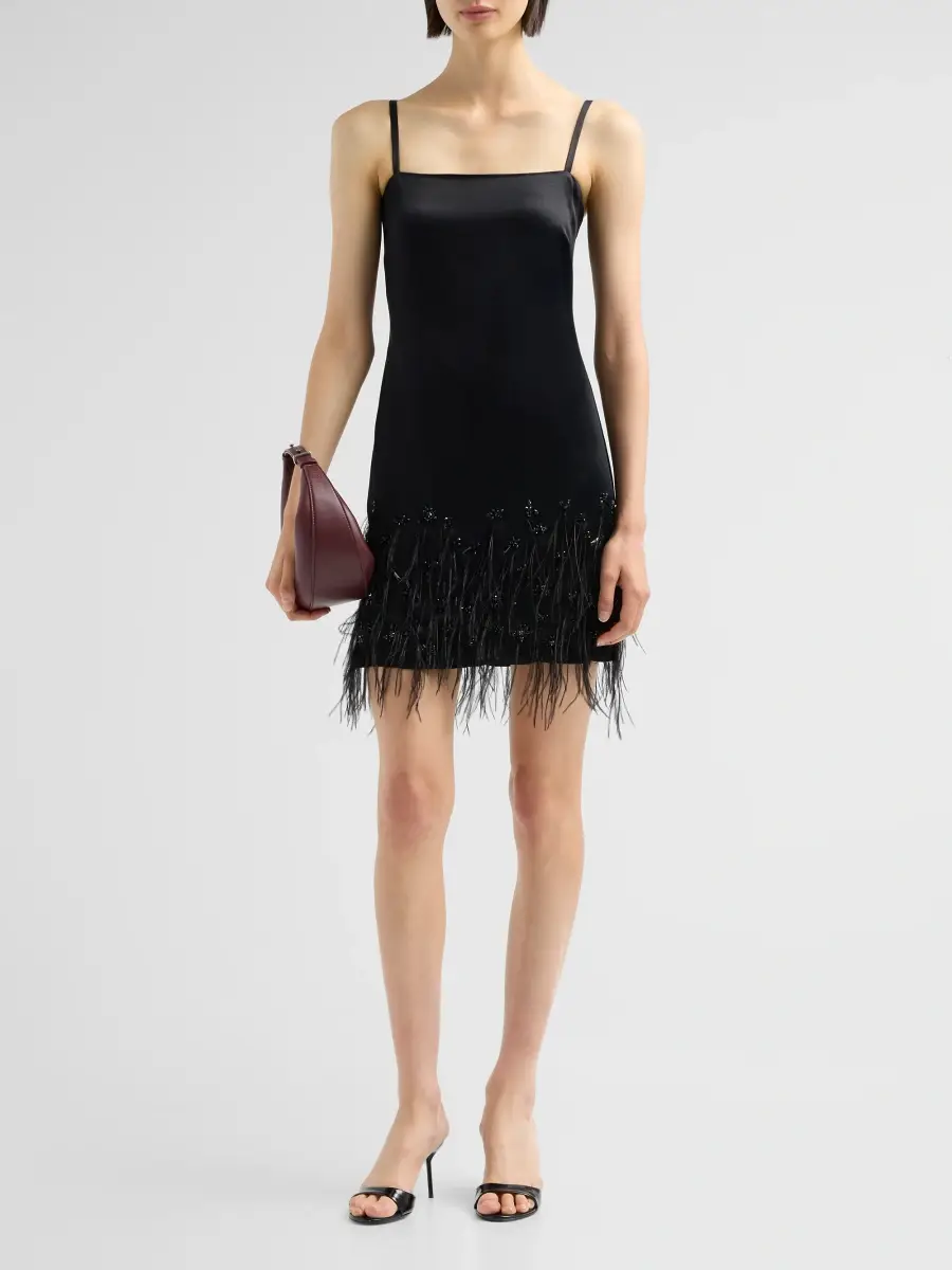 AZEEZA Women's Kavin Satin Embellished Mini Dress | Thumbnail 2 AZEEZA Women's Kavin Satin Embellished Mini Dress | Thumbnail 2