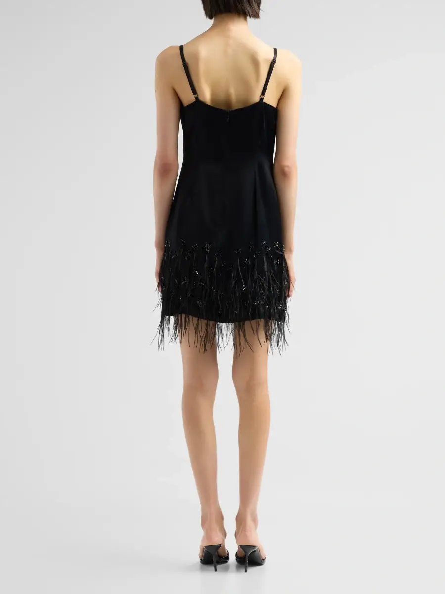 AZEEZA Women's Kavin Satin Embellished Mini Dress | Thumbnail 3 AZEEZA Women's Kavin Satin Embellished Mini Dress | Thumbnail 3