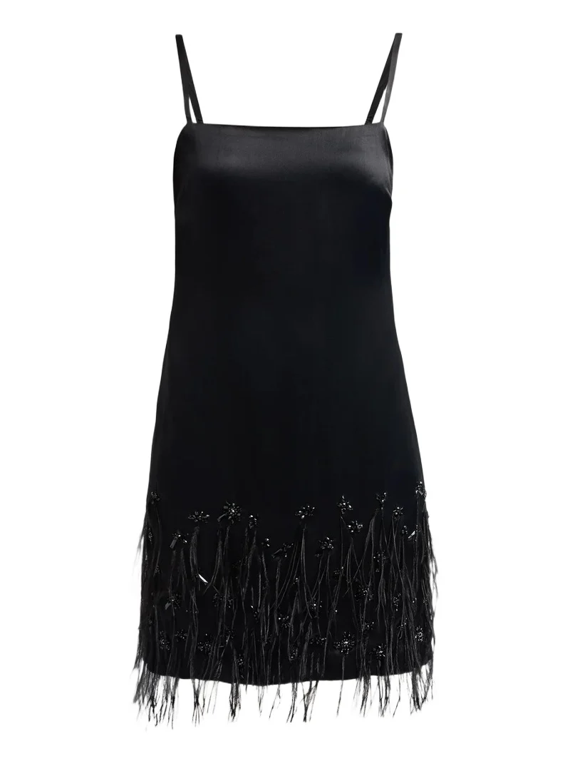 Women's Kavin Satin Embellished Mini Dress