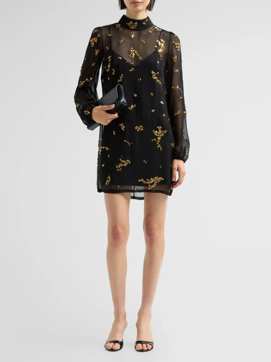 AZEEZA Women's Orion Embellished Organza Mini Dress | Thumbnail 2 AZEEZA Women's Orion Embellished Organza Mini Dress | Thumbnail 2