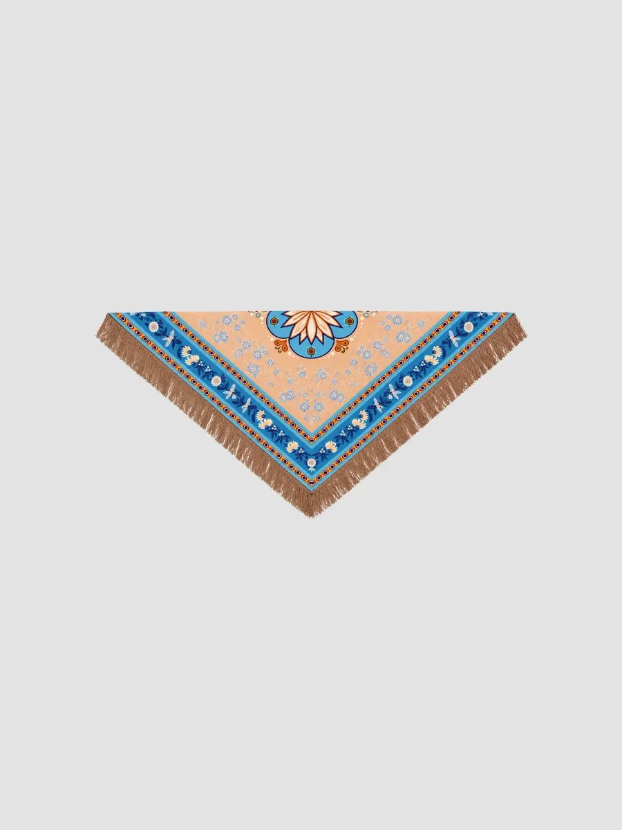 Freya Women's Gaia Printed Silk Triangle Scarf | Thumbnail 2 Freya Women's Gaia Printed Silk Triangle Scarf | Thumbnail 2