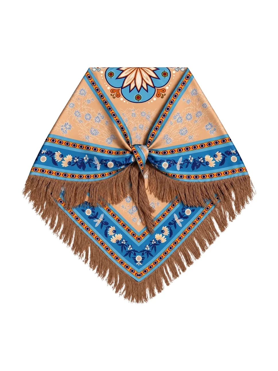 Freya Women's Gaia Printed Silk Triangle Scarf