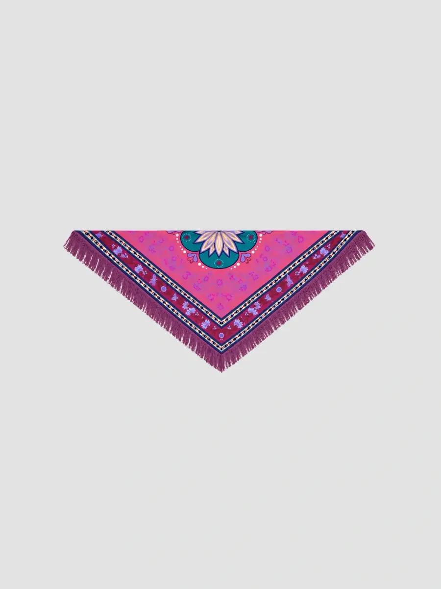 Freya Women's Gaia Printed Silk Triangle Scarf | Thumbnail 2 Freya Women's Gaia Printed Silk Triangle Scarf | Thumbnail 2