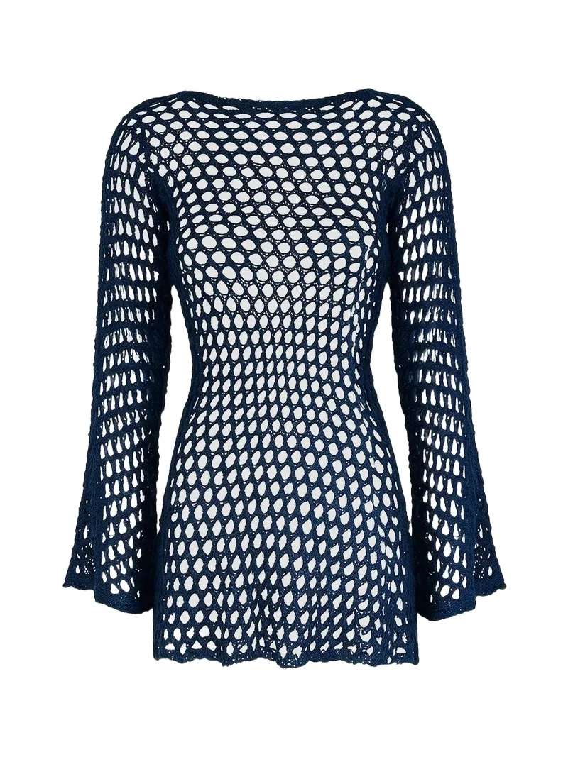 Women's Belle Crochet Mini Cover-Up Dress