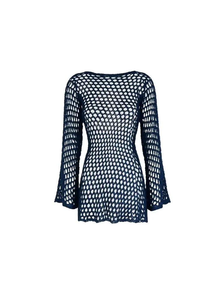 ViX by Paula Hermanny Women's Belle Crochet Mini Cover-Up Dress