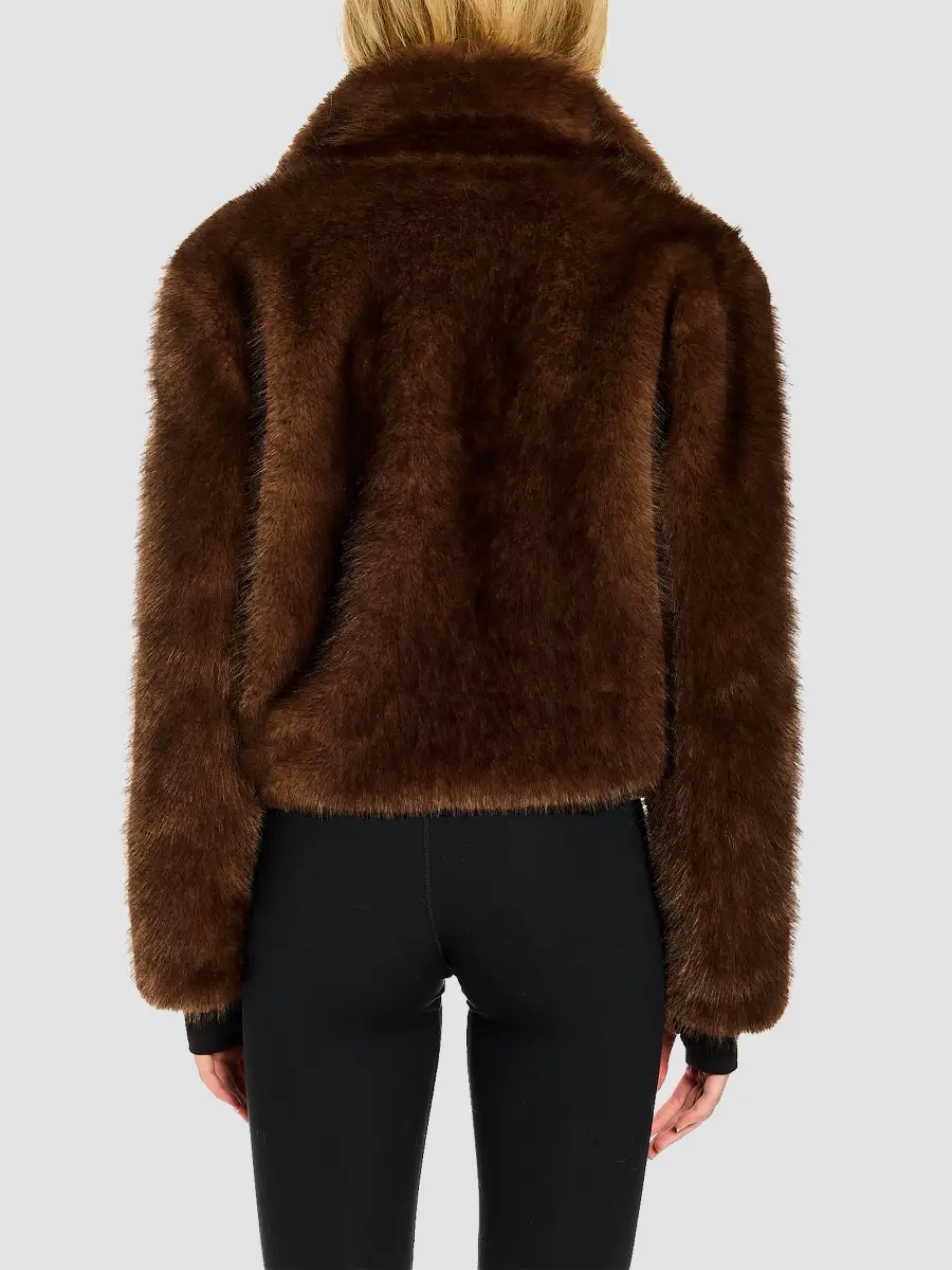 Sam. SAM. Women's Bowie Faux Fur Bomber Jacket | Thumbnail 2 Sam. SAM. Women's Bowie Faux Fur Bomber Jacket | Thumbnail 2