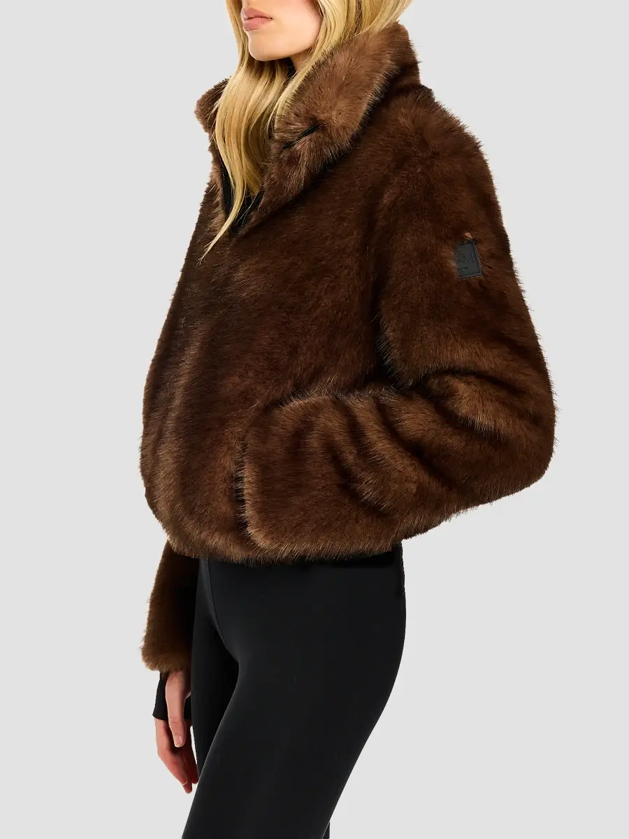 Sam. SAM. Women's Bowie Faux Fur Bomber Jacket | Thumbnail 3 Sam. SAM. Women's Bowie Faux Fur Bomber Jacket | Thumbnail 3