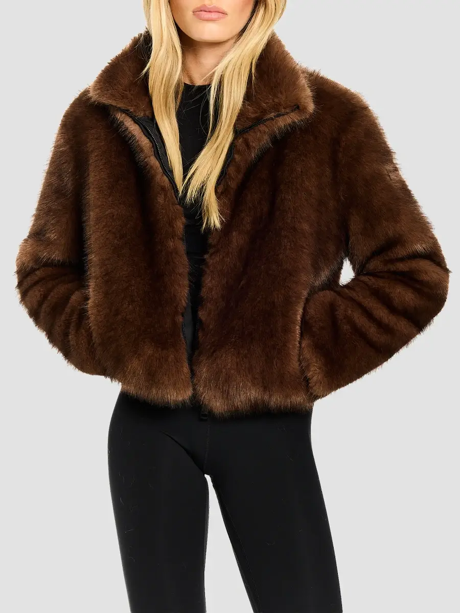 Sam. SAM. Women's Bowie Faux Fur Bomber Jacket | Thumbnail 6 Sam. SAM. Women's Bowie Faux Fur Bomber Jacket | Thumbnail 6
