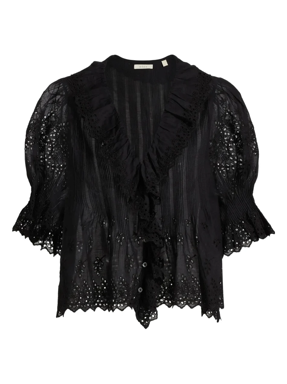 Women's Henri Voile Eyelet Top Women's Henri Voile Eyelet Top