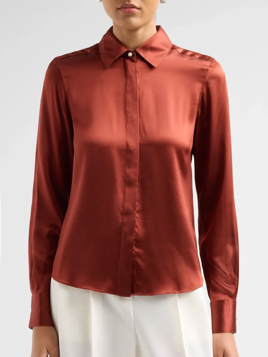 PRABAL GURUNG Women's Pleat-Back Silk Blouse | Thumbnail 5 PRABAL GURUNG Women's Pleat-Back Silk Blouse | Thumbnail 5