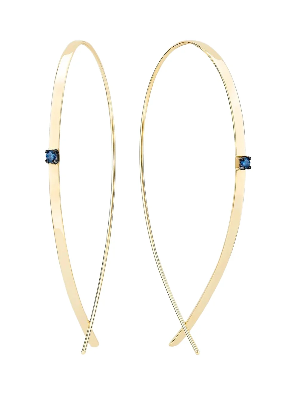 Women's 14K Yellow Gold & 0.04 TCW Diamond Hoop Earrings Women's 14K Yellow Gold & 0.04 TCW Diamond Hoop Earrings