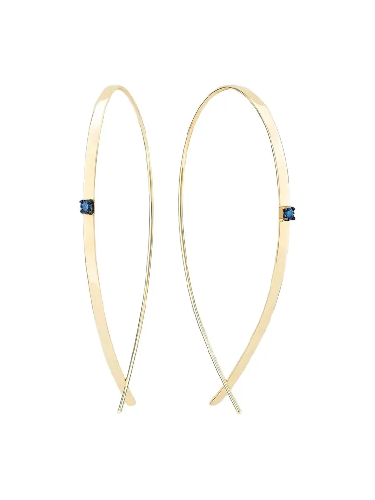 Women's 14K Yellow Gold & 0.04 TCW Diamond Hoops Women's 14K Yellow Gold & 0.04 TCW Diamond Hoops