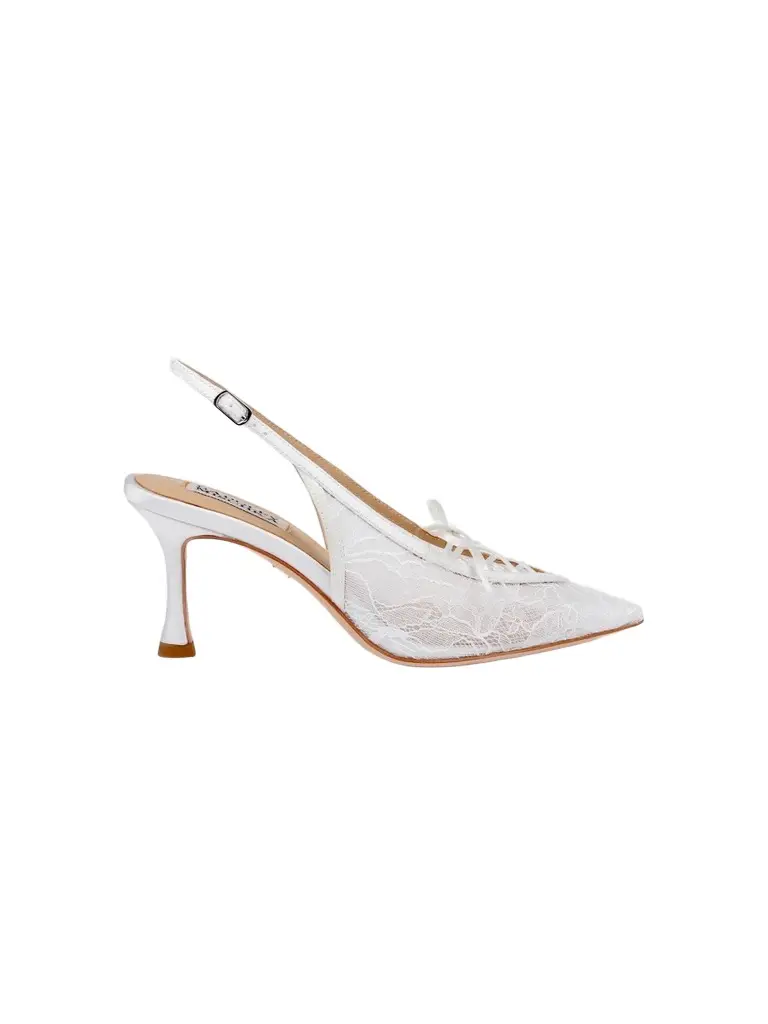 Women's Raine 75MM Lace Slingback Pumps Women's Raine 75MM Lace Slingback Pumps