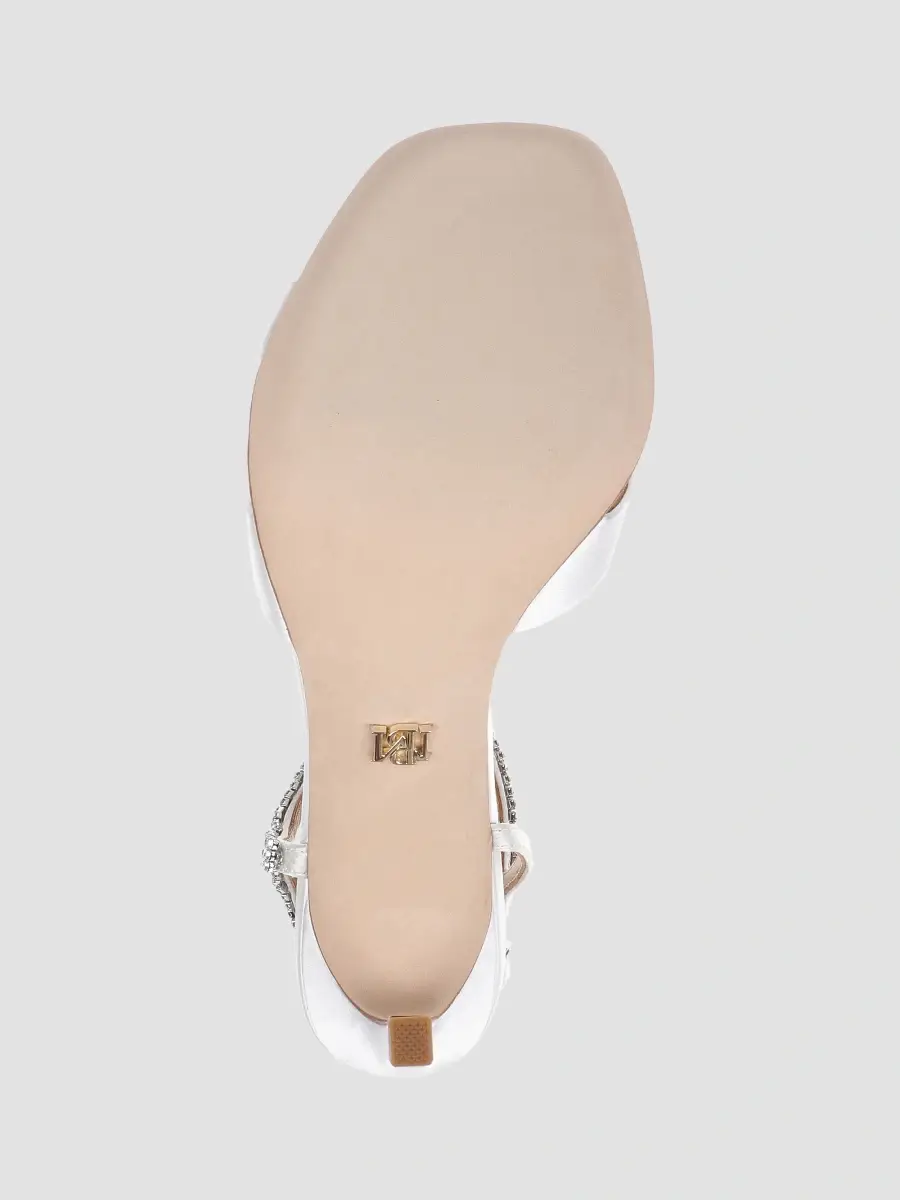 BADGLEY MISCHKA Women's Reagan 95MM Embellished Satin Sandals | Thumbnail 6 BADGLEY MISCHKA Women's Reagan 95MM Embellished Satin Sandals | Thumbnail 6