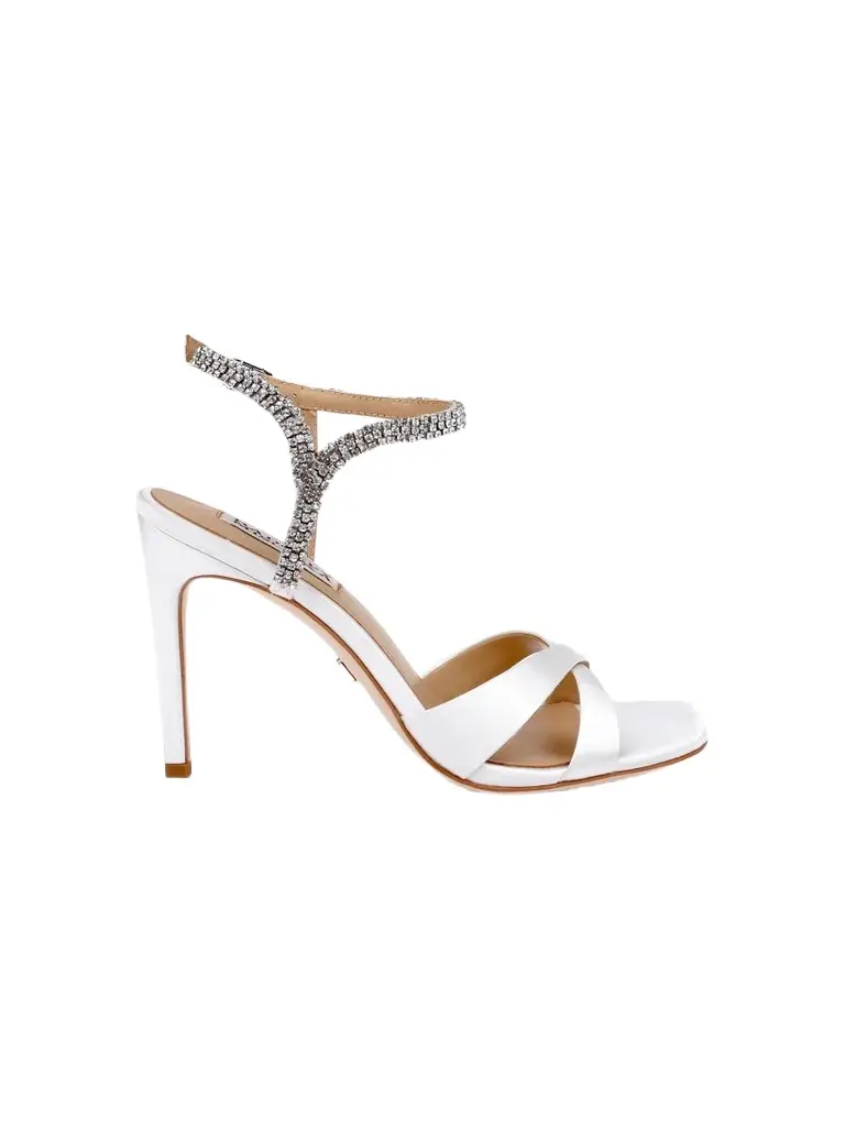 BADGLEY MISCHKA Women's Reagan 95MM Embellished Satin Sandals