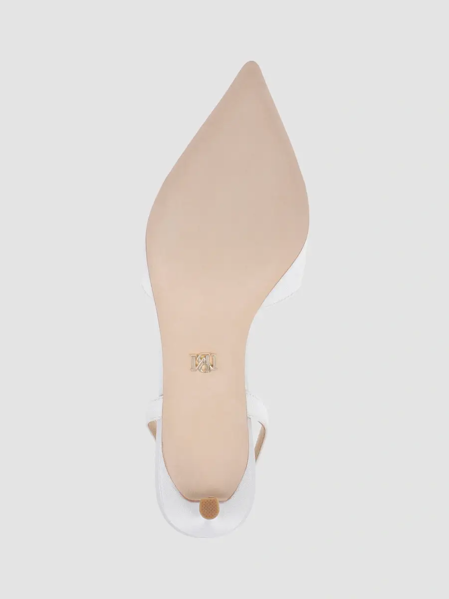 BADGLEY MISCHKA Women's Roger 65MM Embellished Satin Slingback Pumps | Thumbnail 6