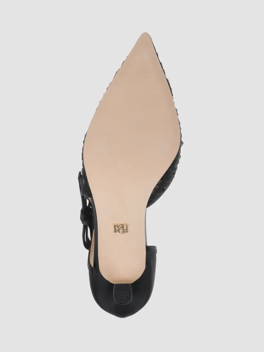 BADGLEY MISCHKA Women's Rayna 85MM Bow-Detail Tulle & Satin D'Orsay Pumps | Thumbnail 6 BADGLEY MISCHKA Women's Rayna 85MM Bow-Detail Tulle & Satin D'Orsay Pumps | Thumbnail 6