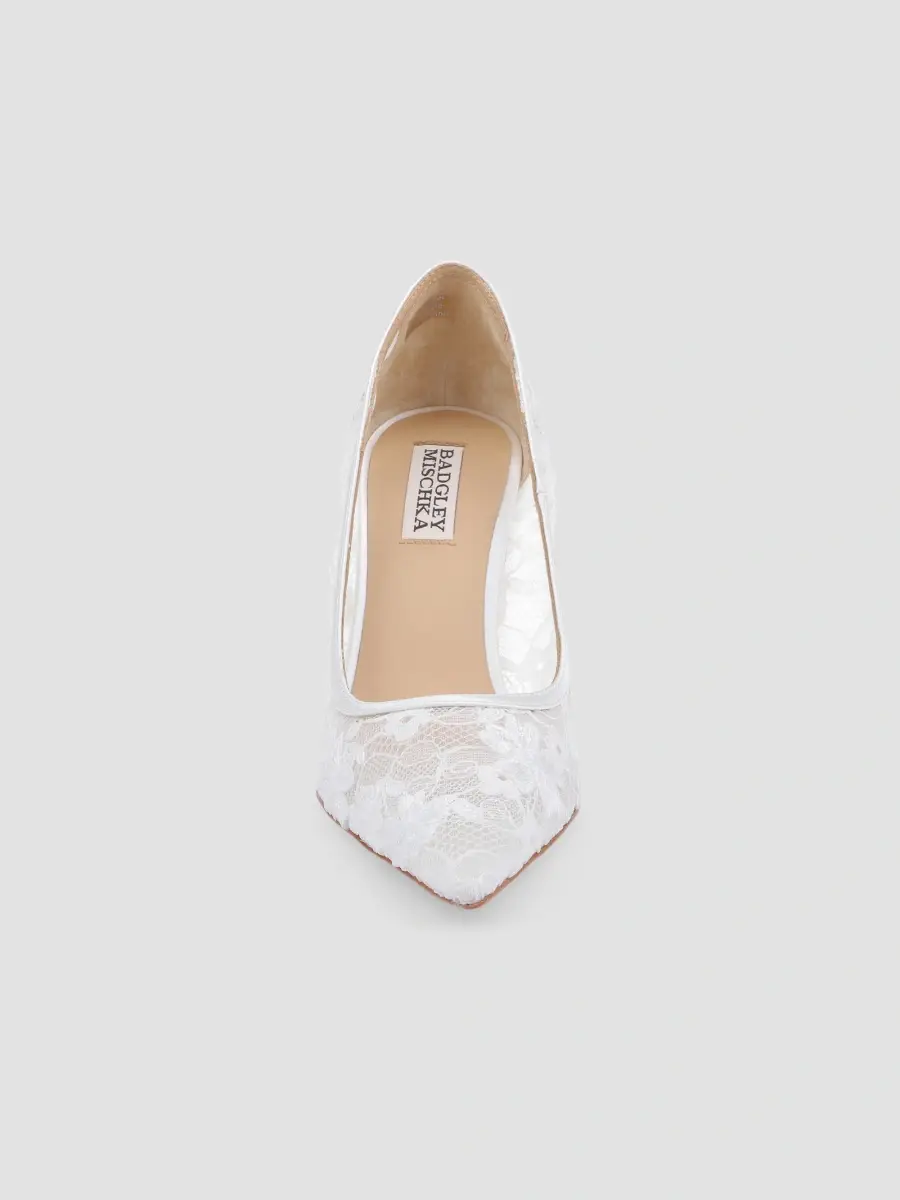 BADGLEY MISCHKA Women's Rania 85MM Floral Lace Pumps | Thumbnail 4 BADGLEY MISCHKA Women's Rania 85MM Floral Lace Pumps | Thumbnail 4