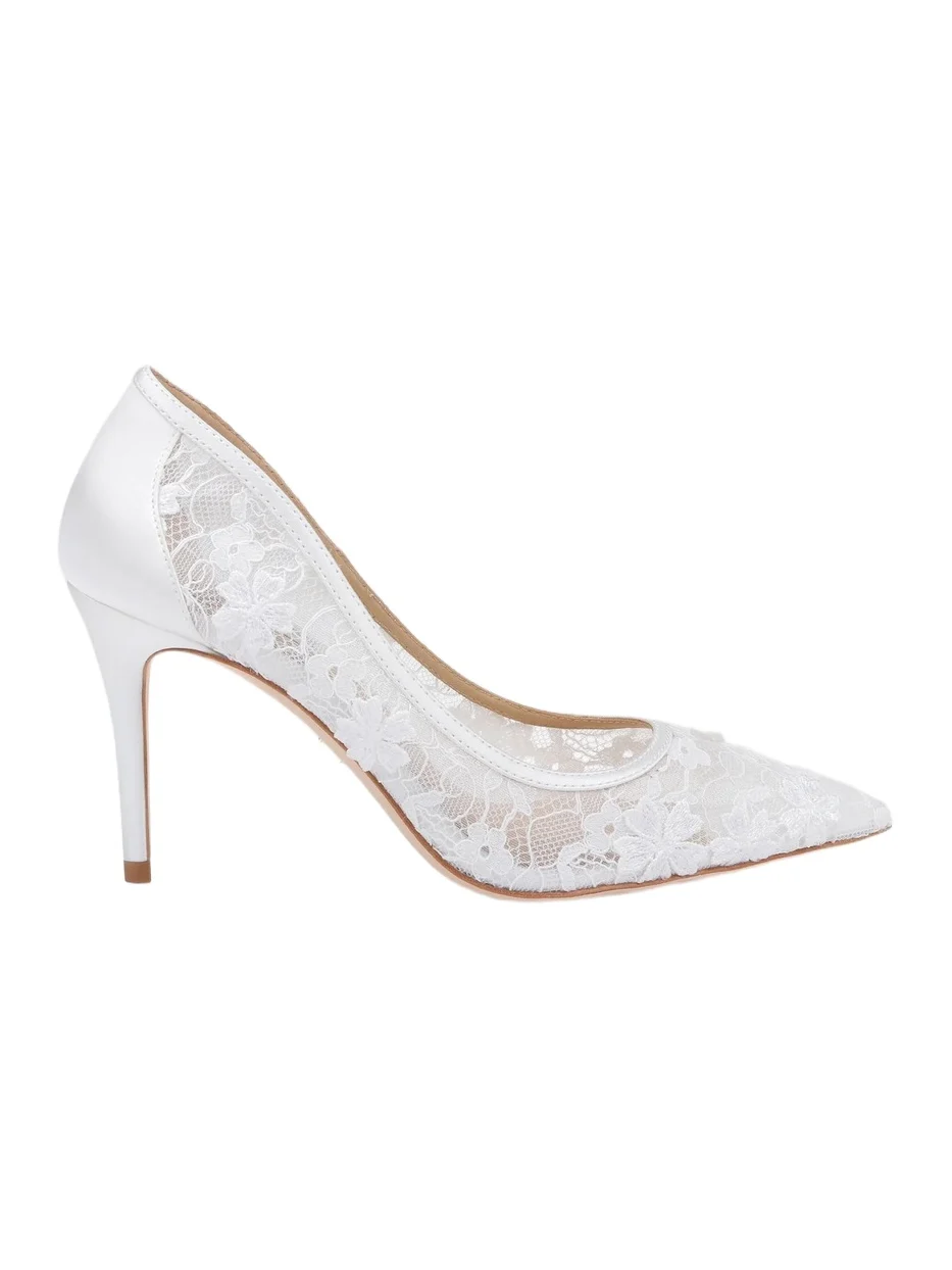 BADGLEY MISCHKA Women's Rania 85MM Floral Lace Pumps