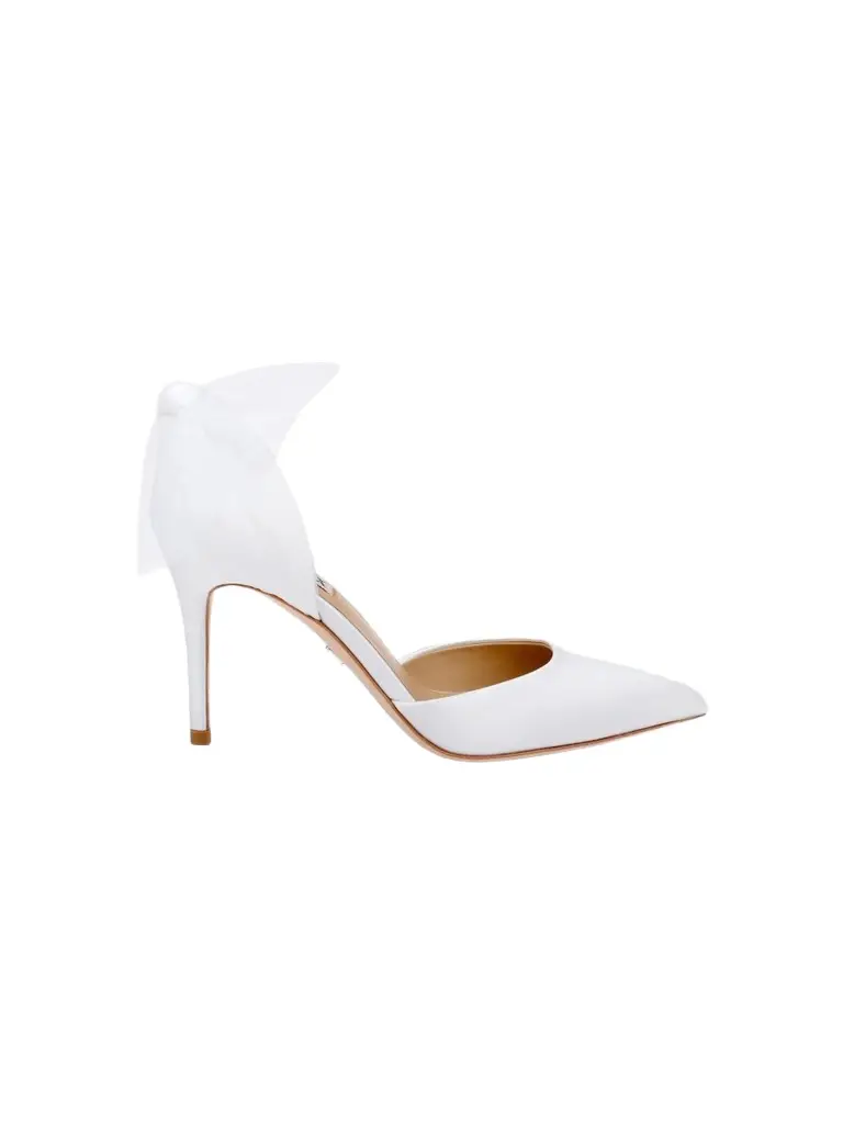 Women's Rosalie 85MM Tulle Bow Satin Pumps Women's Rosalie 85MM Tulle Bow Satin Pumps