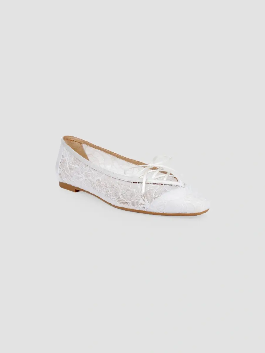 BADGLEY MISCHKA Women's Raelyn Lace Ballet Flats | Thumbnail 2 BADGLEY MISCHKA Women's Raelyn Lace Ballet Flats | Thumbnail 2