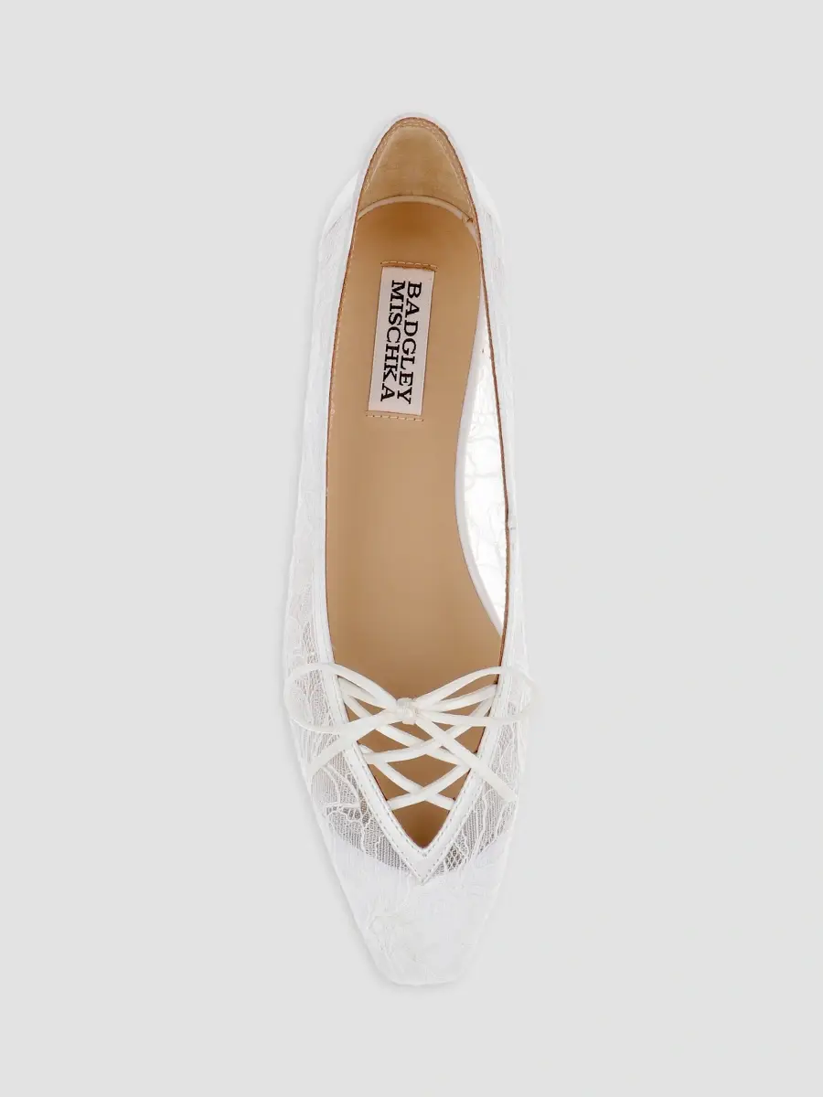 BADGLEY MISCHKA Women's Raelyn Lace Ballet Flats | Thumbnail 5 BADGLEY MISCHKA Women's Raelyn Lace Ballet Flats | Thumbnail 5