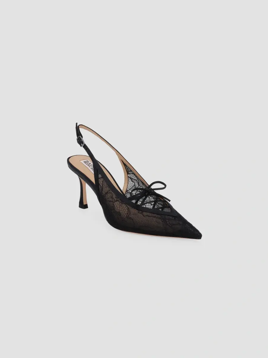 BADGLEY MISCHKA Women's Raine 75MM Lace Slingback Pumps | Thumbnail 2 BADGLEY MISCHKA Women's Raine 75MM Lace Slingback Pumps | Thumbnail 2