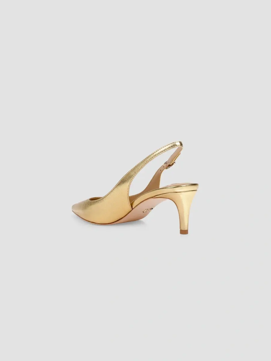BADGLEY MISCHKA Women's Ruthie II 55MM Patent Leather Slingback Pumps | Thumbnail 3 BADGLEY MISCHKA Women's Ruthie II 55MM Patent Leather Slingback Pumps | Thumbnail 3