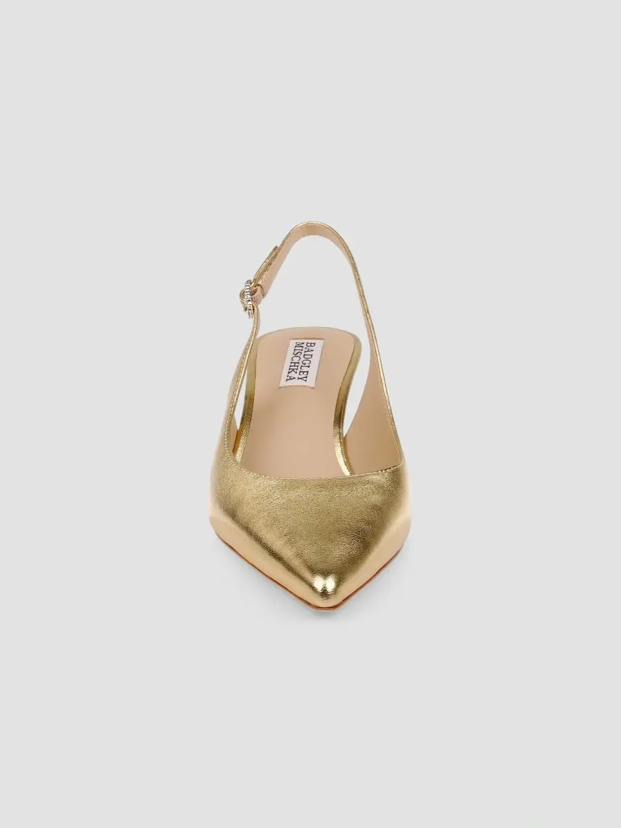BADGLEY MISCHKA Women's Ruthie II 55MM Patent Leather Slingback Pumps | Thumbnail 4 BADGLEY MISCHKA Women's Ruthie II 55MM Patent Leather Slingback Pumps | Thumbnail 4
