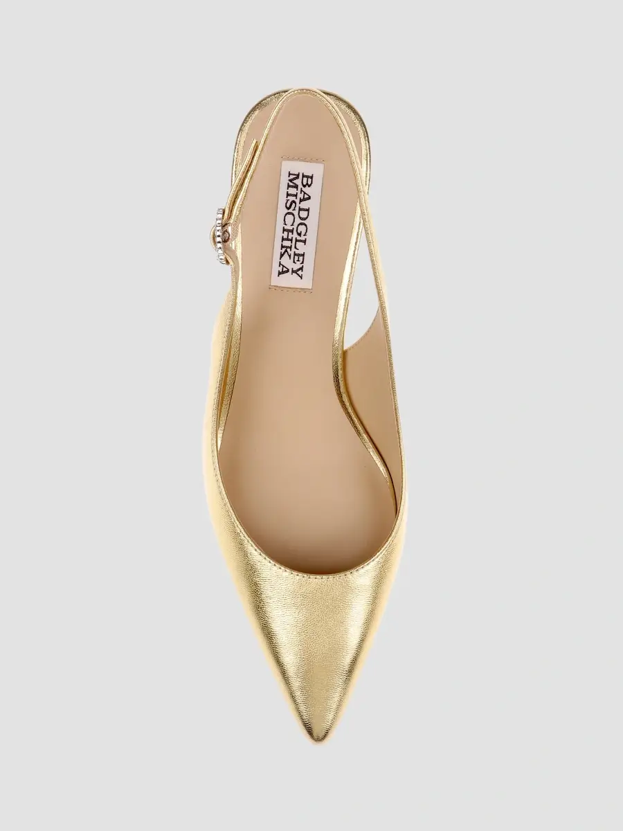 BADGLEY MISCHKA Women's Ruthie II 55MM Patent Leather Slingback Pumps | Thumbnail 5 BADGLEY MISCHKA Women's Ruthie II 55MM Patent Leather Slingback Pumps | Thumbnail 5