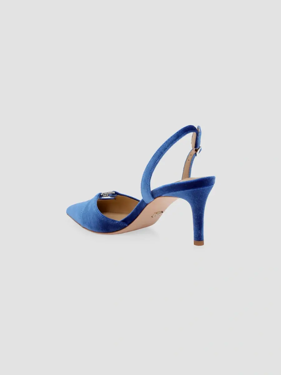 BADGLEY MISCHKA Women's Roger 65MM Embellished Satin Slingback Pumps | Thumbnail 3 BADGLEY MISCHKA Women's Roger 65MM Embellished Satin Slingback Pumps | Thumbnail 3
